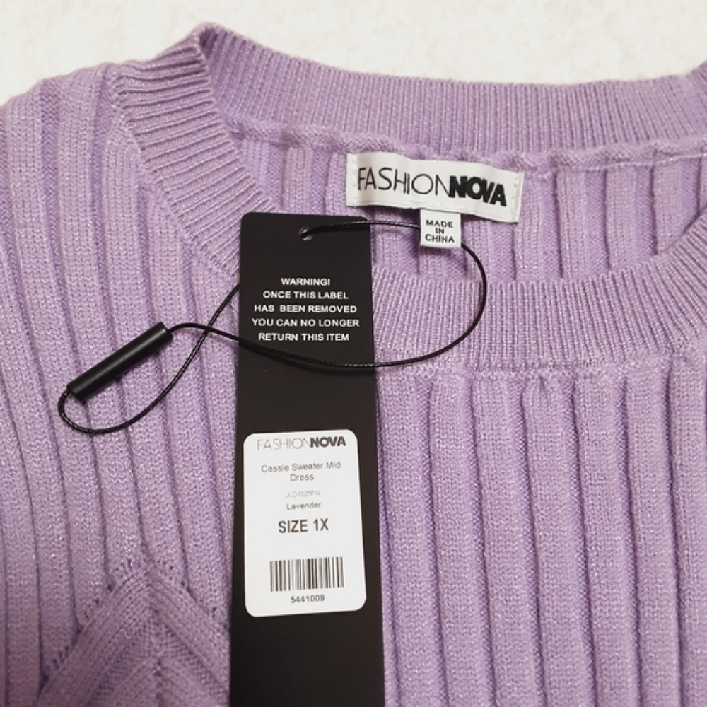 Fashion Nova Sweater Dress Womens 1X - Picture 5 of 10